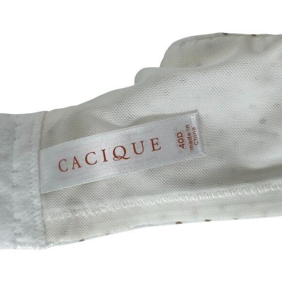 Cacique Polka Dot Lightly Lined T-shirt Bra (40DD) - Picture 8 of 9